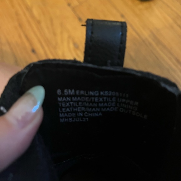 Black 2 inch block booties - Picture 2 of 3